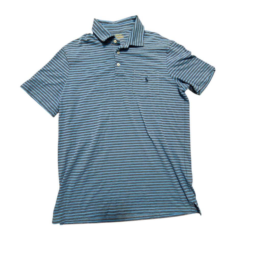 Polo Ralph Lauren Performance Men's Size M Striped Short Sleeve Polo Shirt
